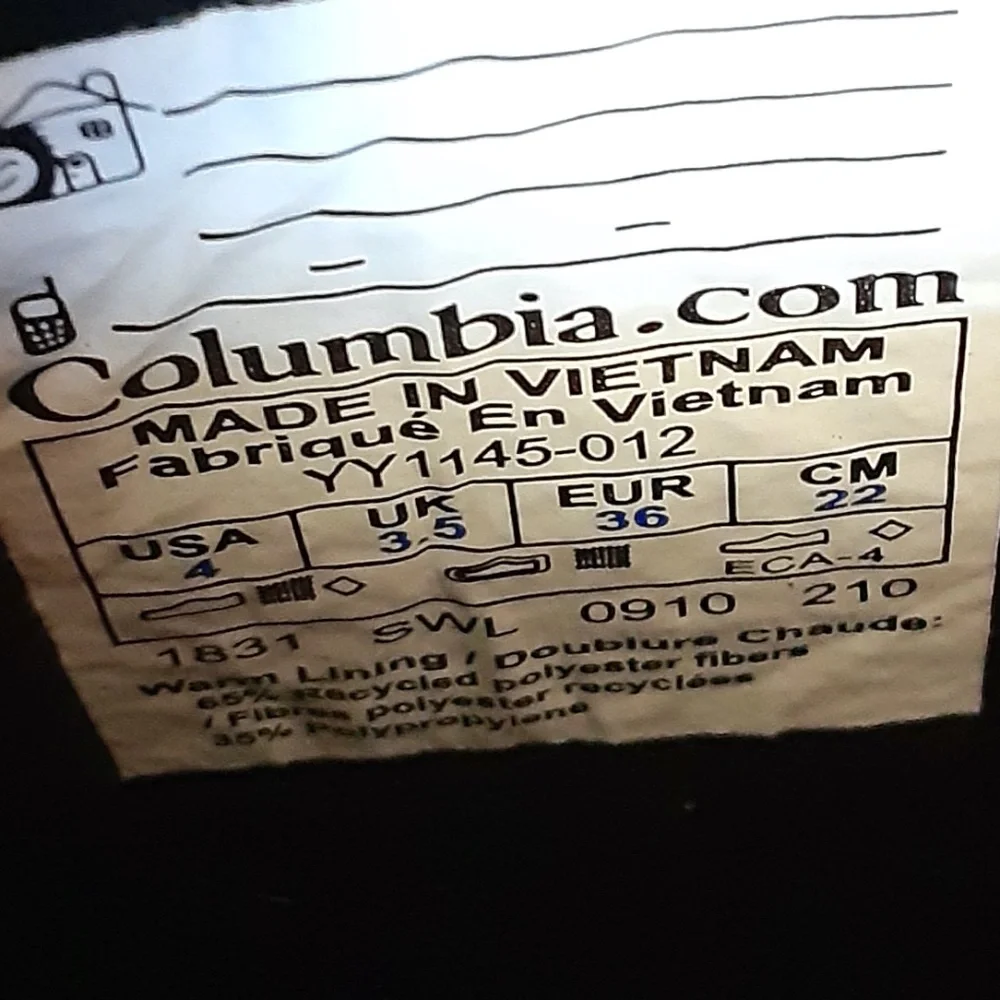 Columbia Insulated Duck Water Resistant Snow Boot
